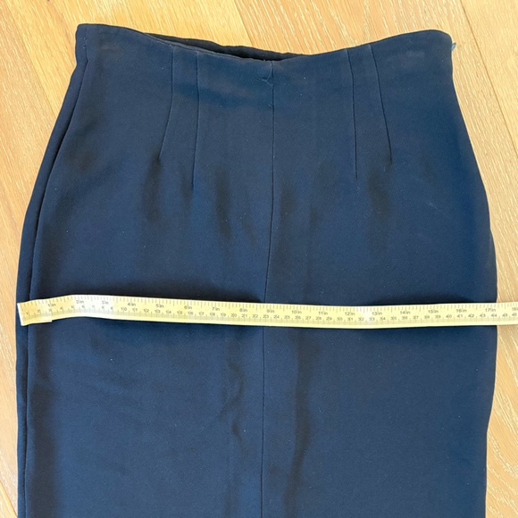 Vintage Valentino Boutique Classic Navy High Waist Pencil Skirt Size 12 See Desc - Picture 5 of 6